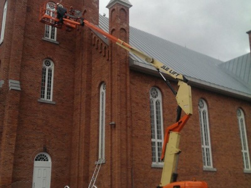 Peinture de fenestration d'église